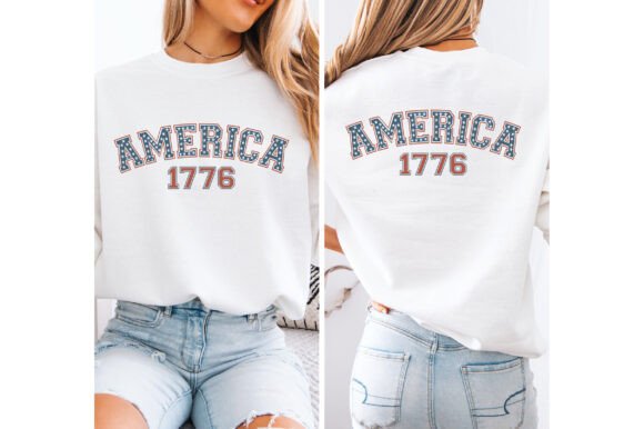 1776 America SVG PNG T Shirt Design for Crafts & Graphics