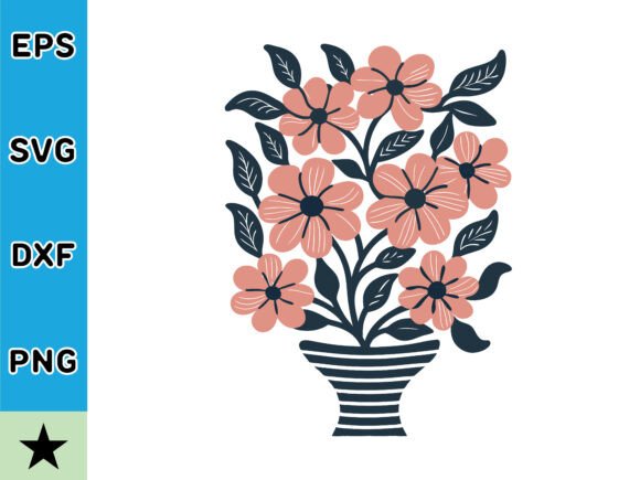Abstract Vintage Retro Flower SVG: A Versatile Graphics Asset