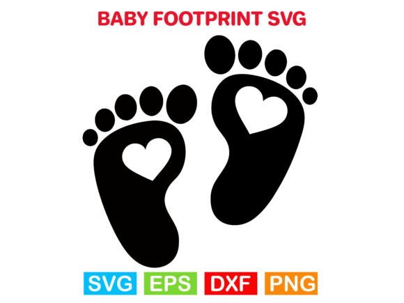 Baby Footprint SVG: A Versatile Graphics Asset for Crafts