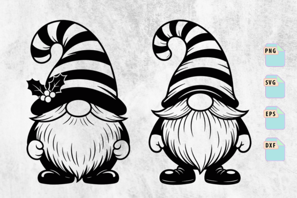 Christmas Gnome Duo SVG Bundle: A Versatile Graphics Asset for Crafts