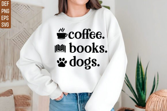 Coffee Books Dogs Svg: A Versatile Graphics Asset for Crafters