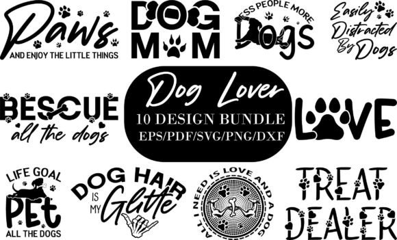 Crafting a Unique Brand: Dog Lover Dog Mama Bundle SVG PNG Graphics