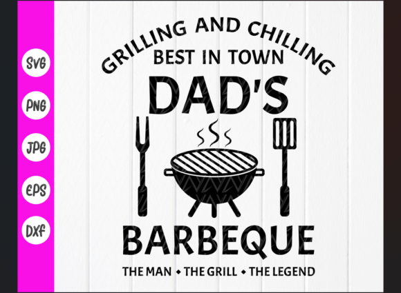 Grilling and Chilling Dad SVG: A Fun Design Review