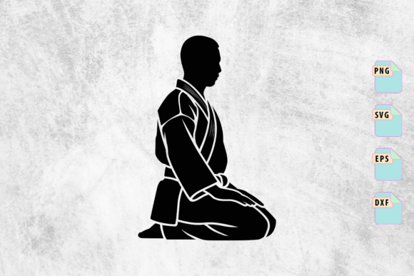 Karate Meditation Pose SVG: A Versatile Graphics Asset for Crafts