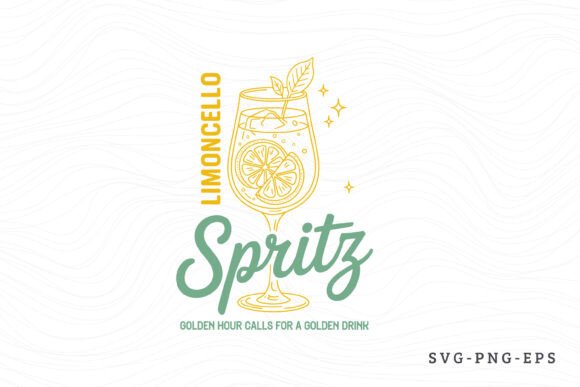 Limoncello Spritz SVG: A Refreshing Graphics Choice for Crafters