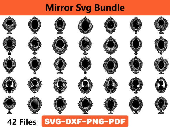 Mirror Svg Bundle: A Versatile Graphics Asset for Crafts