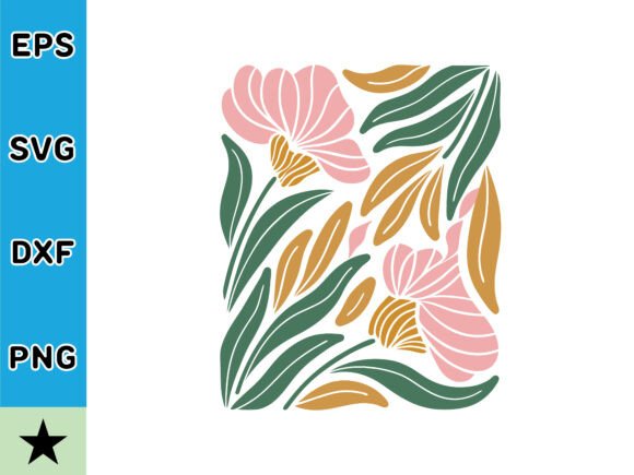 Modern Retro Flower SVG: A Versatile Graphics Asset for Crafts