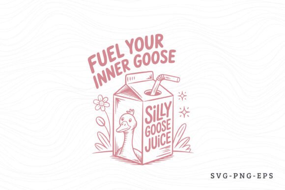 Retro Silly Goose SVG for Handmade Crafts and Graphics