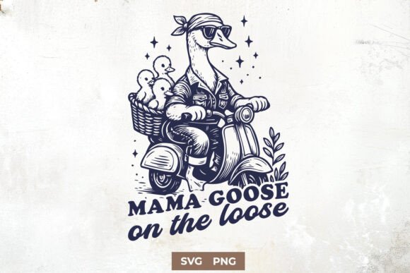 Sassy Mama Goose on the Loose: A Fun Embroidery Design