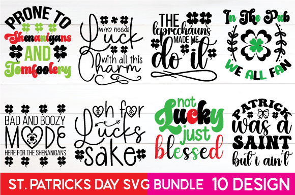 St. Patricks Day Svg Bundle: Perfect for Graphics and Crafts