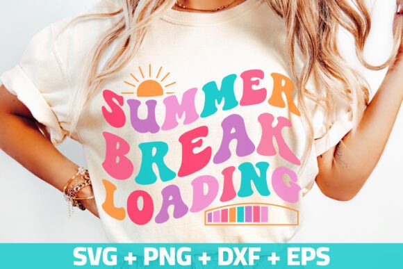 Summer Break Loading SVG, PNG Files for Creative Graphics