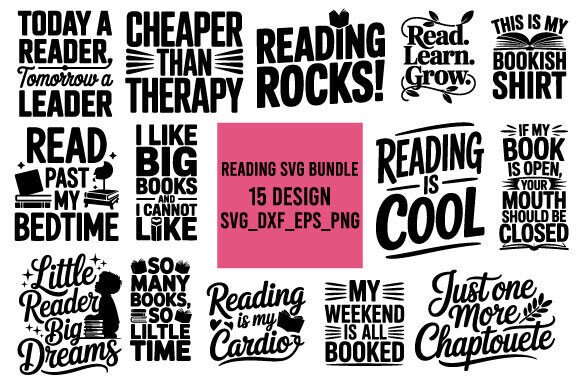 Unlock Creativity with Reading SVG Design Bundle
