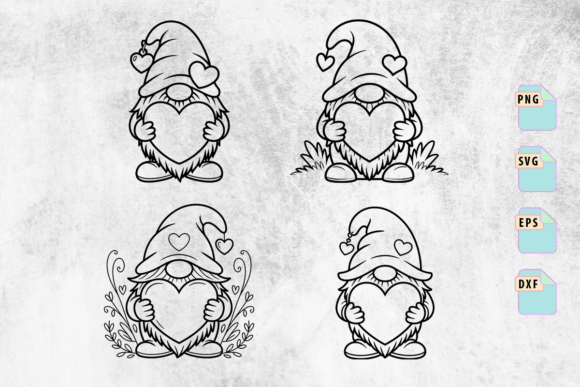Valentine Gnome Heart SVG Bundle: A Graphics Must for Crafts